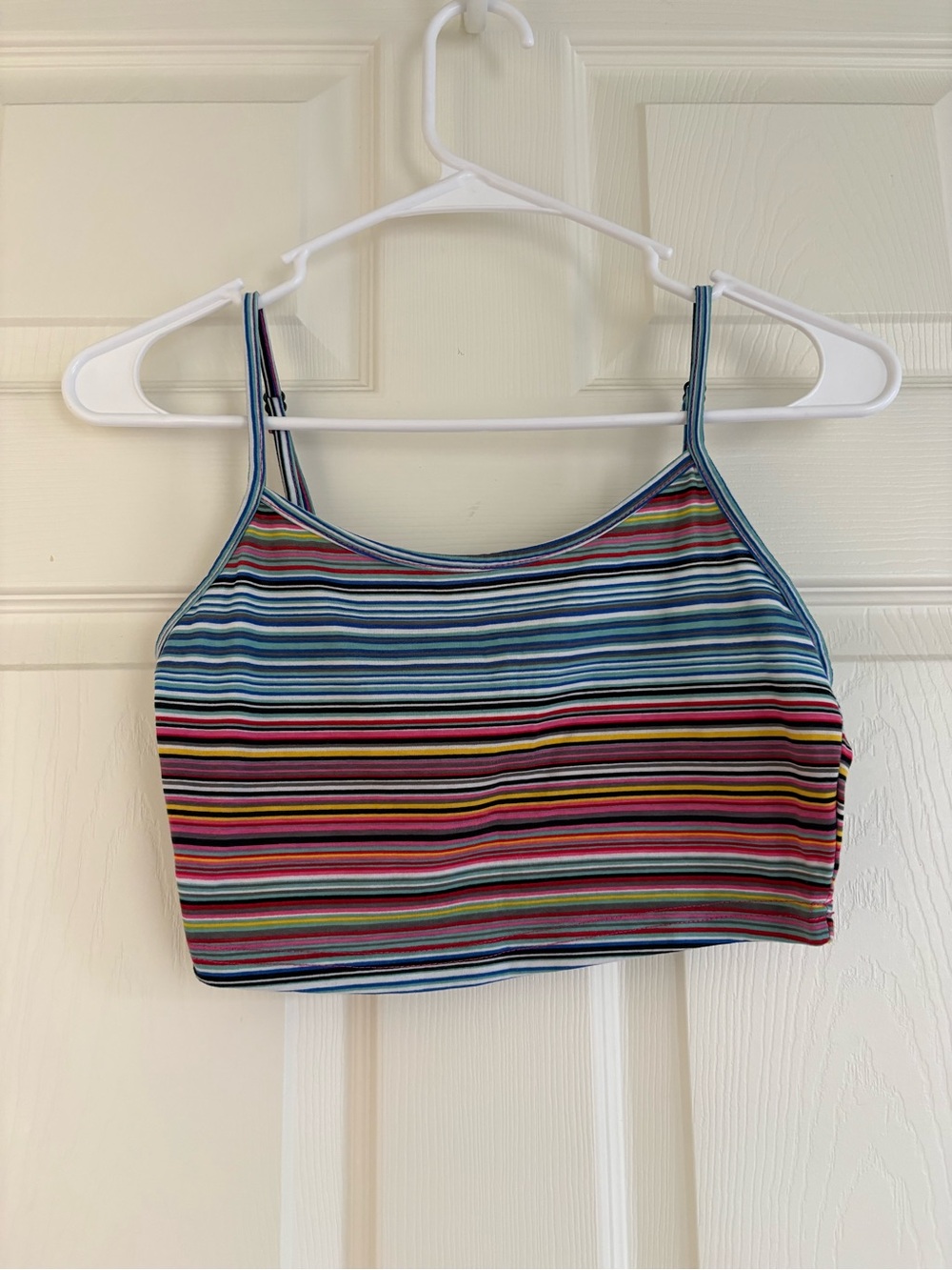 SHEIN Multicolor Striped Cropped Cami Tank